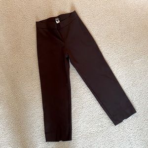 Chocolate brown cropped pant